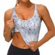 thumbnail image 3 of Balery Blue Butterfly Sujetadores deportivos con espalda cruzada para mujer, acolchados, sin costuras, de alto impacto, ideales para yoga, gimnasio, entrenamiento y fitness.-, 3 of 8