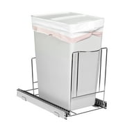 Pull Out Trash Can Under Cabinet- Trash Can Not Included, Heavy Duty w/ - Requires a 13”W X 22”D Cabinet Opening, Chrome