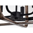 thumbnail image 4 of Juno 14 in. 4-Light Indoor Brown and Matte Black Finish Semi-Flush Mount Ceiling Light with Light Kit, 4 of 5