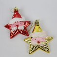 thumbnail image 2 of Venta de decoraciones navideñas, adornos de decoración para árboles de Navidad, colgante de estrella de cinco puntas de Papá Noel de dibujos animados para fiesta de Navidad, 4 piez, 2 of 5