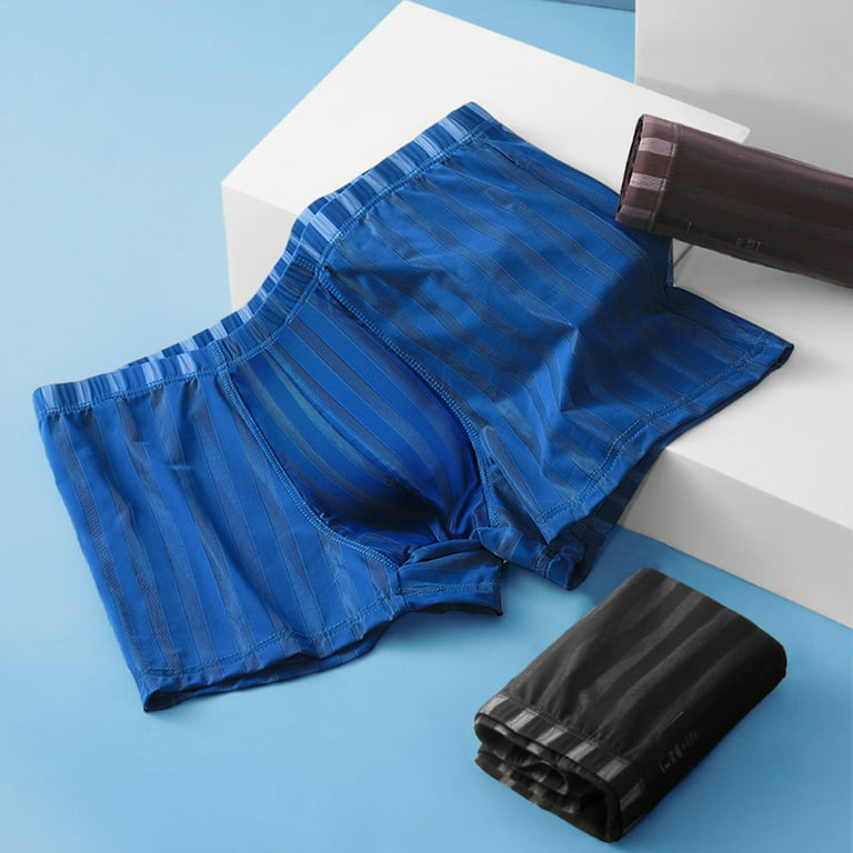 Mens Underwear Briefs Men'S Summer Thin Transparent Ice Silk