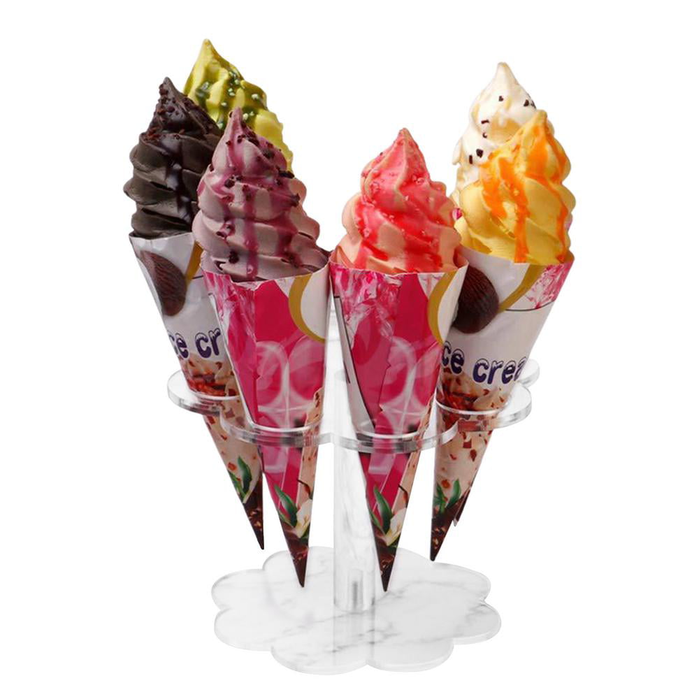 ICE CREAM VAN LIMITED EDITION  CONE AND SAUCE HOLDER BALLOON WRAPPED acrylic 