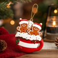 thumbnail image 4 of Gingerbread Christmas Ornament, Holiday Tree Decoration, Flat Festive Food Themed Accent for Tree Branches Wreaths, Lightweight Acrylic or Lightweight Board Accent for Flexible Display, 4 of 7