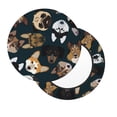 thumbnail image 3 of Goofa Dogs Printed Stool Covers Round, Waterproof Round Bar Stool Covers Anti-Slip Round Bar Stool Seat Cover with Elastic Bands Durable -13 inch, 3 of 7