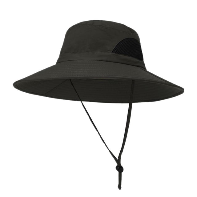 Sombrero de Sol Colcomx para Hombre Sombrero de Cubo Verde de Ala Grande