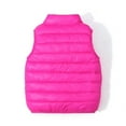 thumbnail image 6 of KIJBLAE Clothing Clearance Toddler Warm Caot for Winter Kids Boys Girls Puffer Vest Sleeveless Full Zip Outerwear(Hot Pink,3 Years ), 6 of 7