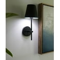 thumbnail image 5 of Crystorama Xavier 1 Light Matte Black Wall Mount - 6'' W x 15'' H x 7'' D, 5 of 17