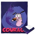 thumbnail image 5 of Cartoon Network's Courage The Cowardly Dog Face Your Fears Kids Silk Touch Throw Blanket, 5 of 5