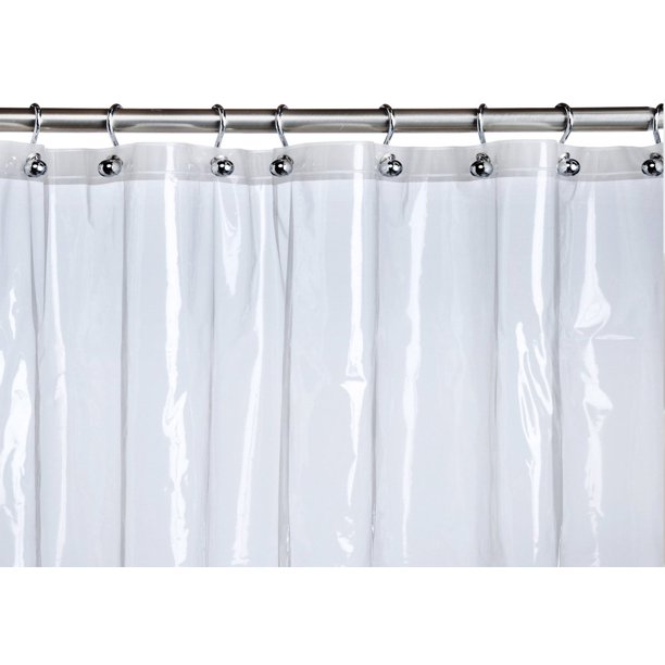 Venice Elegant Home Heavy Duty Vinyl Shower Curtain Liner With 12 Metal