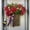 E, variant on Orangide Artificial Spring Flower Wreath, Daisy Design Basket Wreath for Door Hanging, Floral Ring for Home Entryway Porch, Spring Holiday Festive Welcome Indoor Outdoor Decor