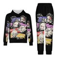 thumbnail image 5 of Demon Slayer Kids' Sweatshirt & Pants Set 2 Pcs Tracksuit Outfit Casual Pullover Hoodie Sweatpants for Daily & Travel 150CM, 5 of 8