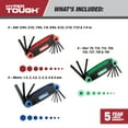 thumbnail image 2 of Hyper Tough 3-Pack Folding Hex Key Set with SAE Metric and Star, 2 of 13