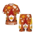 thumbnail image 1 of Fotbe Happy Thanksgiving Three Gnomes Pijama Estampada de 2 Piezas para Niños – Ropa de Dormir de Manga Corta Cómoda para Niños y Niñas, Camiseta y Shorts de Algodón-X-Large, 1 of 6