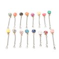 thumbnail image 4 of 50 borlas de bolas de cristal transparente para hacer joyas de bricolaje, cuentas de dijes de moda perfectas para collares, pulseras y aretes, 4 of 8
