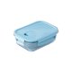 thumbnail image 2 of Caja de vidrio, bento apta para microondas para estudiantes y oficina: recipiente reutilizable para preparar comidas con tapa para conservar fresco y calentar fácilmente, 2 of 6