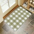 thumbnail image 4 of Upgrade Your Space with Our Linen Buffalo Plaid Rug 30x17in - Colorful Non-Slip Washable Indoor/Outdoor Check Rugs Perfect for Layering Door Mats Front Porch Kitchen Farmhouse Entryway, 4 of 6