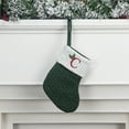 thumbnail image 6 of Tyidzon Christmas Stockings with Initials, 7.8 Inch Small Embroidered Knit Christmas Stocking,Xmas Stocking for Kids, Holiday and Family Stocking for Fireplace or Party Decorations Green, 6 of 6