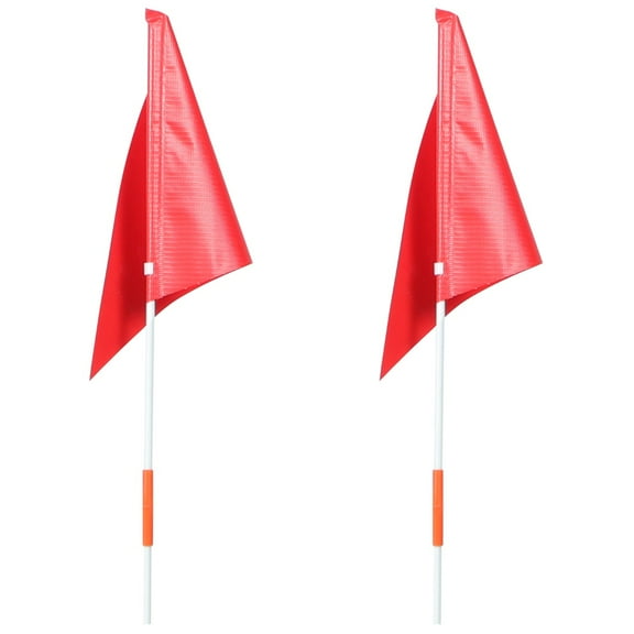 2 Sets Safety Flags for Bikes and ATVs, High Visibility Cycling Handlebar Flags for Outdoor Riding Safety