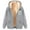 (Tpye 18)Gray, variant on Otvok Women's Full Zip Fleece Jacket Trendy Long Sleeve Zip Up Coats