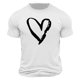 thumbnail image 4 of Tops para hombre, blusas y camisas de cuello redondo y manga corta para hombre. Camiseta/camisa informal de cuello redondo y manga corta con estampado de corazones para hombre. Tops de poliéster para, 4 of 4