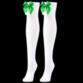 thumbnail image 3 of HUPOM 1 Pair Socks for Women Summer Clearance Fashion Knee-High Soft Casual Socks White, 3 of 4