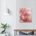 thumbnail image 4 of PIKWEEK BACKYMRART Modern Flower Art Prints Pink Peony Poster Light Pink Rose Wall Art Peony Roses Art Canvas Painting Girls Bedroom Decor Flowers Canvas Wall Art for Living Room Decor, 4 of 5