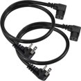 thumbnail image 1 of [Cable de alimentación] Cable de alimentación SPARKING para computadora de 90 grados, 2 pies x2, 1 of 8