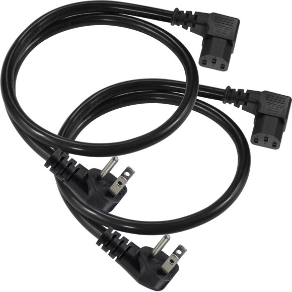[Cable de alimentación] Cable de alimentación SPARKING para computadora de 90 grados, 2 pies x2