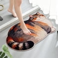 thumbnail image 5 of FastXmas Cute Cat Rug, Bath Mat, Cat Bathroom Decor for Home, Cute Small Bath Mat Indoor Gifts 16×24 Inch, Non Slip Strong Absorbent Soft Washable Animal Bathroom Rug for Door, Shower Room, 5 of 6
