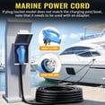thumbnail image 5 of ZAZFO 50ft 50Amp Generator RV Extension Cord, NEMA 14-50P to SS2-50R Twist Lock, Generator Cord for Hurricane Emergency Outdoor Home RV, Black-Blue, 5 of 8