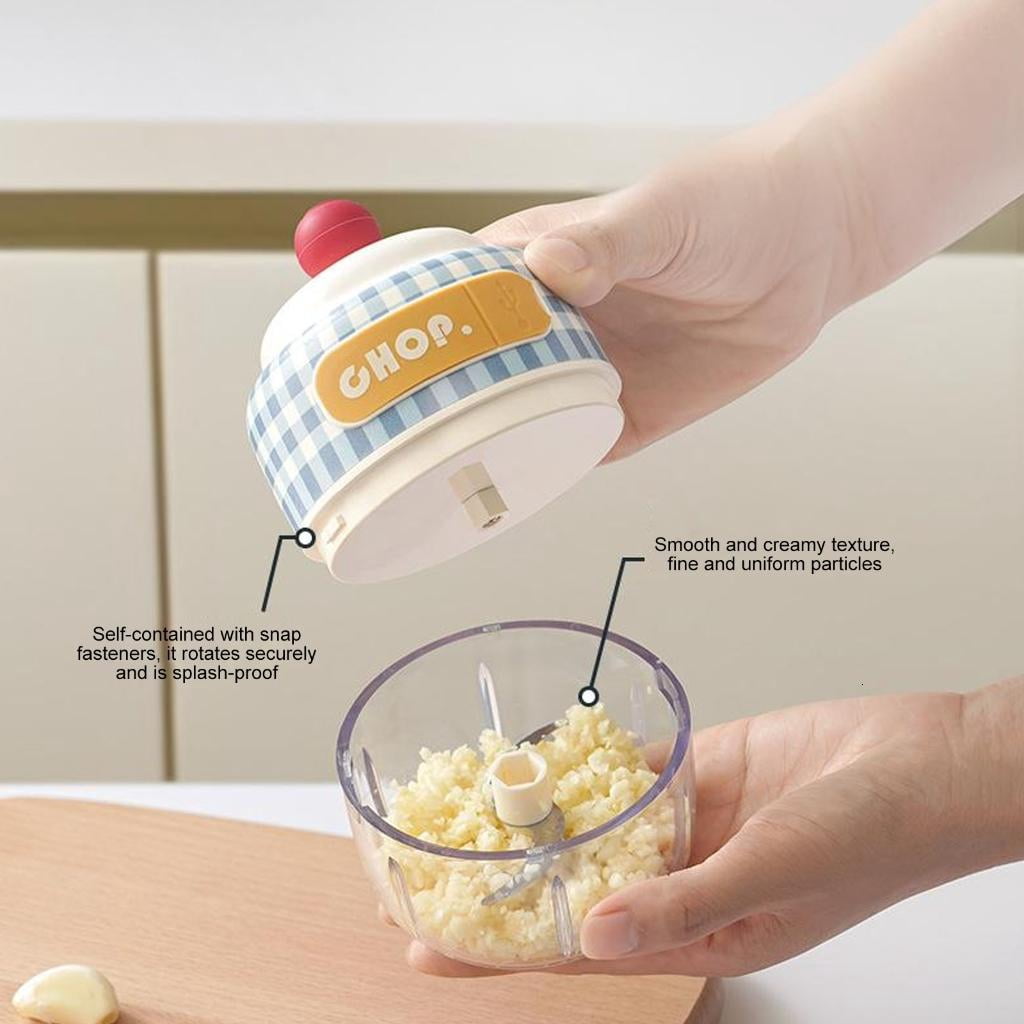 Electric Garlic Chopper Electric Food Chopper Rechargable Small Food Processor