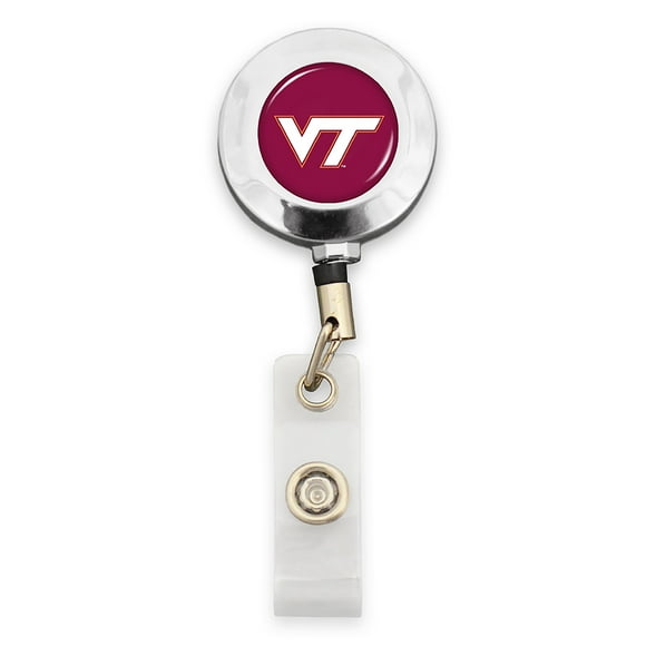 from The Heart Virginia Tech Badge Reel with Alligator Clip