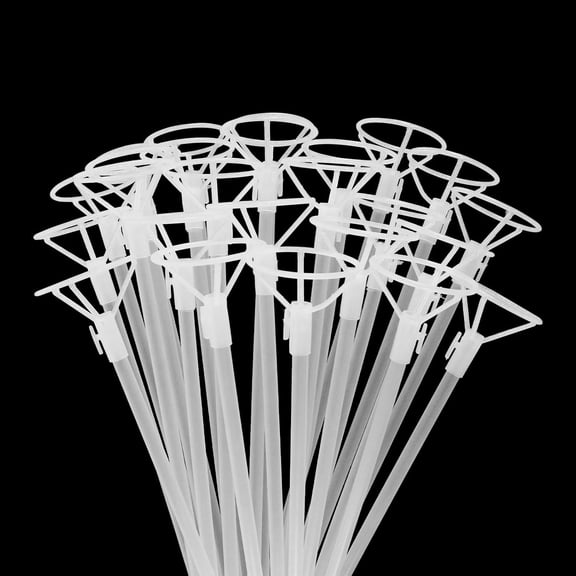 Balloon Sticks with Cups Clear Balloon Holder Stand for Bobo Balloons Birthday Wedding Party Supplies