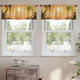 thumbnail image 2 of LALILO Kitchen Curtain Valance Beautiful Turquoise Waters Rod Pocket Window Curtain 52"x 18" Set of 2, 2 of 7