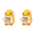 thumbnail image 1 of Pato inspirador crochet lindo tejido hecho a mano emocional (g), 1 of 5