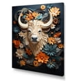 thumbnail image 2 of Designart "Cubist Yak Herd Sketch" Yaks Canvas Wall Art, 2 of 7