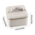 thumbnail image 3 of Meitianfacai European Hand Carry Jewelry Box With High Appearance Value And Large Capacity Ring Necklace Jewelry Box Solid Color With Metal Zipper, 3 of 6