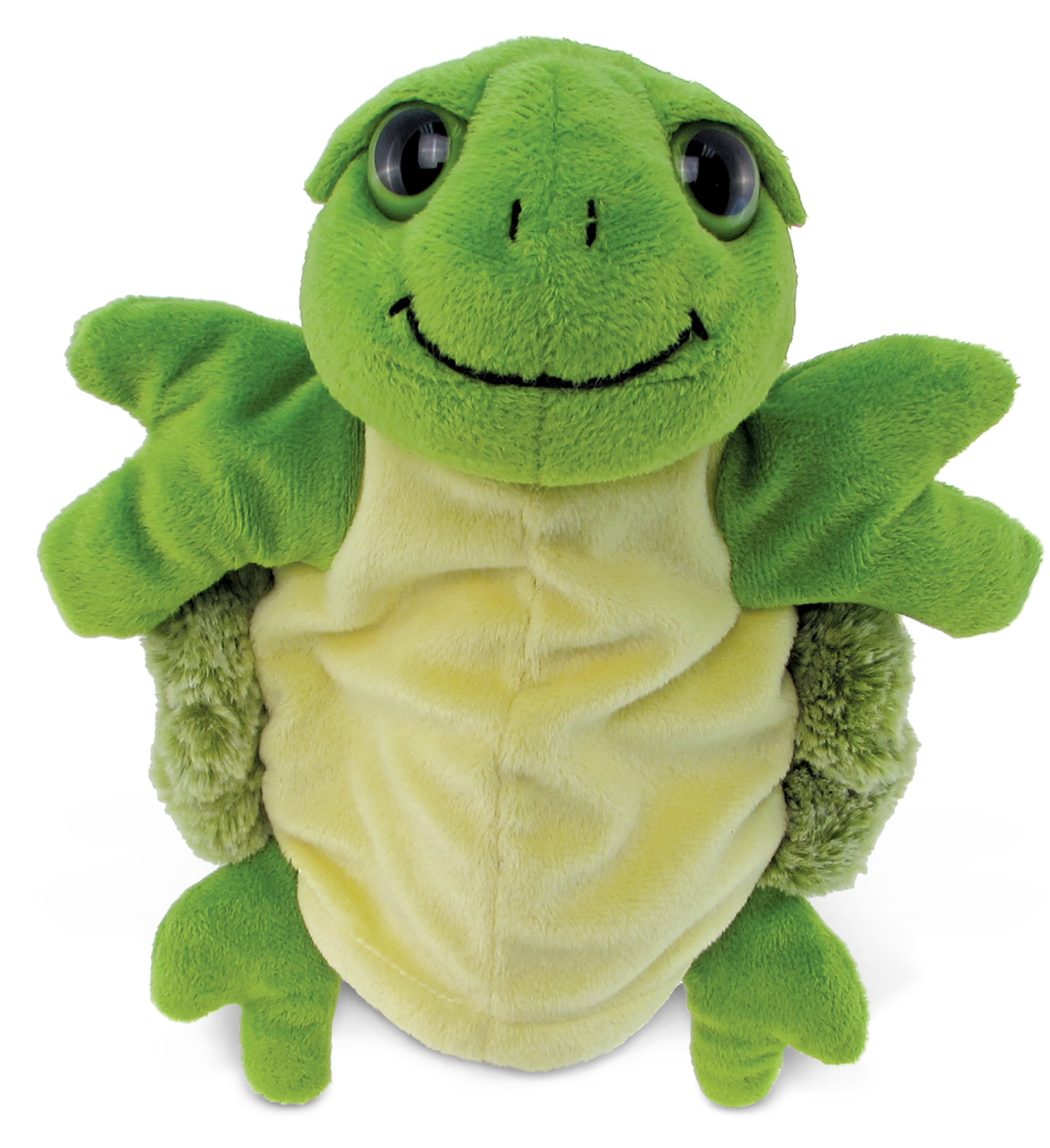 DolliBu Sea Turtle Hand Puppet Super Soft Plush Stuffed Animal Hand