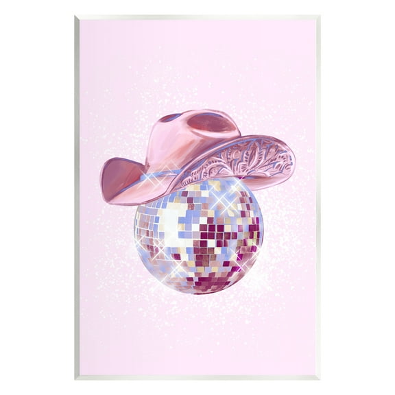 Stupell Industries Glam Pink Disco Cowgirl Beauty & Fashion Painting Unframed Art Print Wall Art, 10 x 15