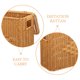 thumbnail image 3 of unbranded Organizador De Cesta Tejida Color Marrón Claro Para Almacenamiento Funcional, 3 of 6