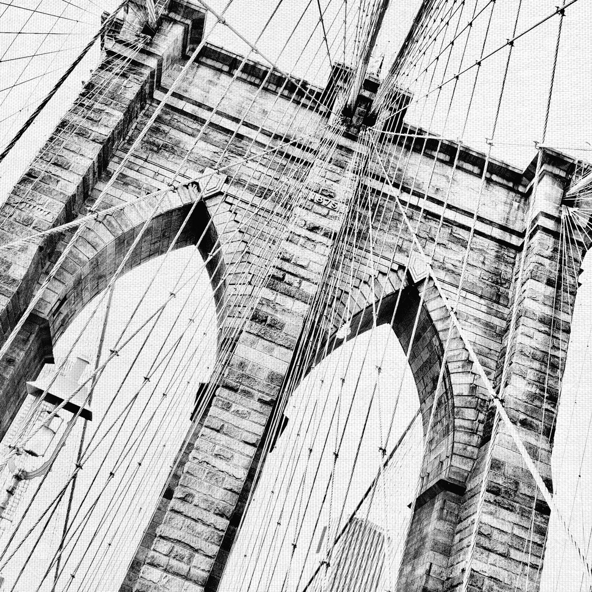 Masterpiece Art Gallery Brooklyn Bridge 1 By Lillis Werder Canvas Art Print 30" x 30"