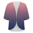 thumbnail image 4 of Jxximdong Cardigans for Women, Chiffon Short Sleeve Open Front Cardigan Lightweight & Breathable Summer Cover Up for Casual & Wear, Women's Bolero Shrugs Purple, 4 of 7