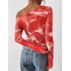 thumbnail image 5 of Remera PRETTYGARDEN 2025 Hombros Descubiertos Tie Dye Floral XS, 5 of 8