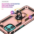 thumbnail image 3 of Allytech Moto Edge 20 Lite Case,Moto Ede 20 Fusion Case,Ring Holder Kickstand Military Grade Shockproof Anti-scratch Protective Compatible with Car Mount Case Cover for Motorola Edge 20 Lite-Rosegold, 3 of 6