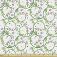 thumbnail image 1 of Floral Sofa Upholstery Fabric by the Yard, Soft Romantic Colorful Rose Sprouts Daisy Flowers Curly Leaves Composition, Decorative Fabric for DIY and Home Accents, White and Multicolor by Ambesonne, 1 of 5