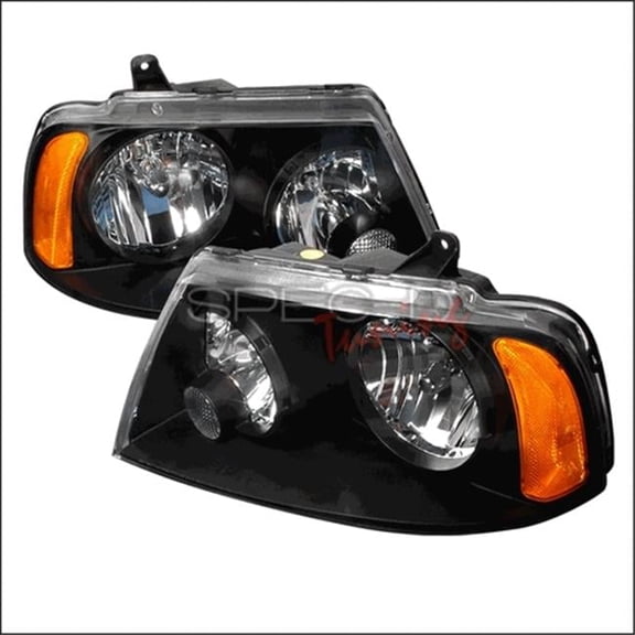 Crystal Housing Headlights for 03 to 05 Lincoln Navigator- Black