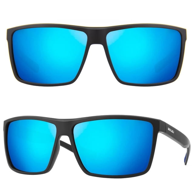 Gafas de sol MAXJULI Polarized Big para hombre y mujer UV400 negro/azul
