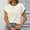 White, variant on Women's Casual Round Neck Pullover Short Sleeve Tops - Fashion Everyday Blouses, Trendy Ruffle Trim Tees White M