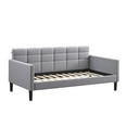 thumbnail image 6 of LuXeo Bella Twin Size Upholstered Bedroom Adult Day Bed, Gray, 6 of 12