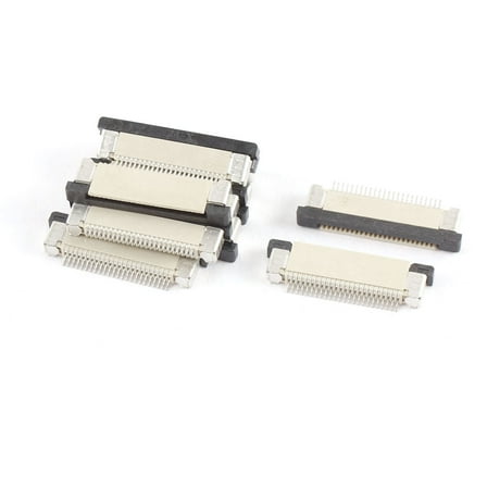 Unique Bargains 10Pcs Bottom Connect 24Pin 0.5mm Pitch FFC FPC Ribbon Sockets Connector
